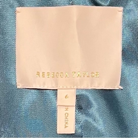 Rebecca Taylor Ottoman  Green Blazer, Size 6 - Picture 4 of 13